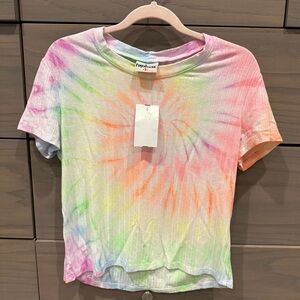 New w Tags Girls Firehouse Tie Dye Short Sleeve Shirt Size Small